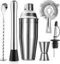 ZPUFAW 6-Piece Cocktail Shaker Set, Bartender Kit, Drink Shaker, Bar Set