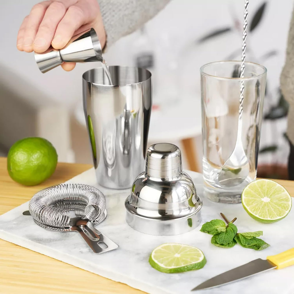 ZPUFAW 6-Piece Cocktail Shaker Set, Bartender Kit, Drink Shaker, Bar Set