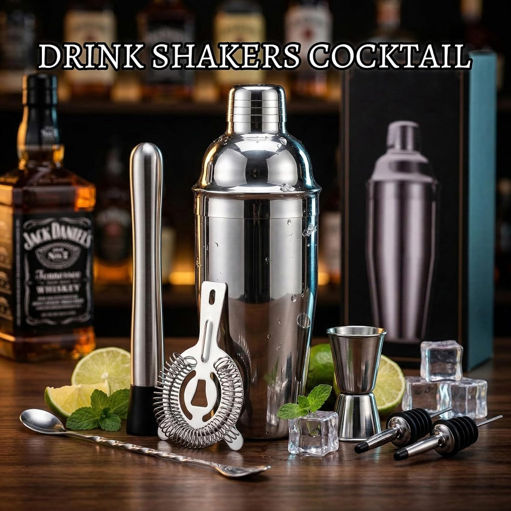 Cocktail Shaker Set, 7-Piece Bartender Kit, Mixology Kit, Bar Set