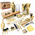 Barillio Bar Tool Set Pro Edition - Stainless-Steel Cocktail Shaker Set - Mixology Bartender Kit w/Boston Shaker, Drink Mixer & Muddler for Cocktails - Home Bar Accessories - 32-Pc Bar kit